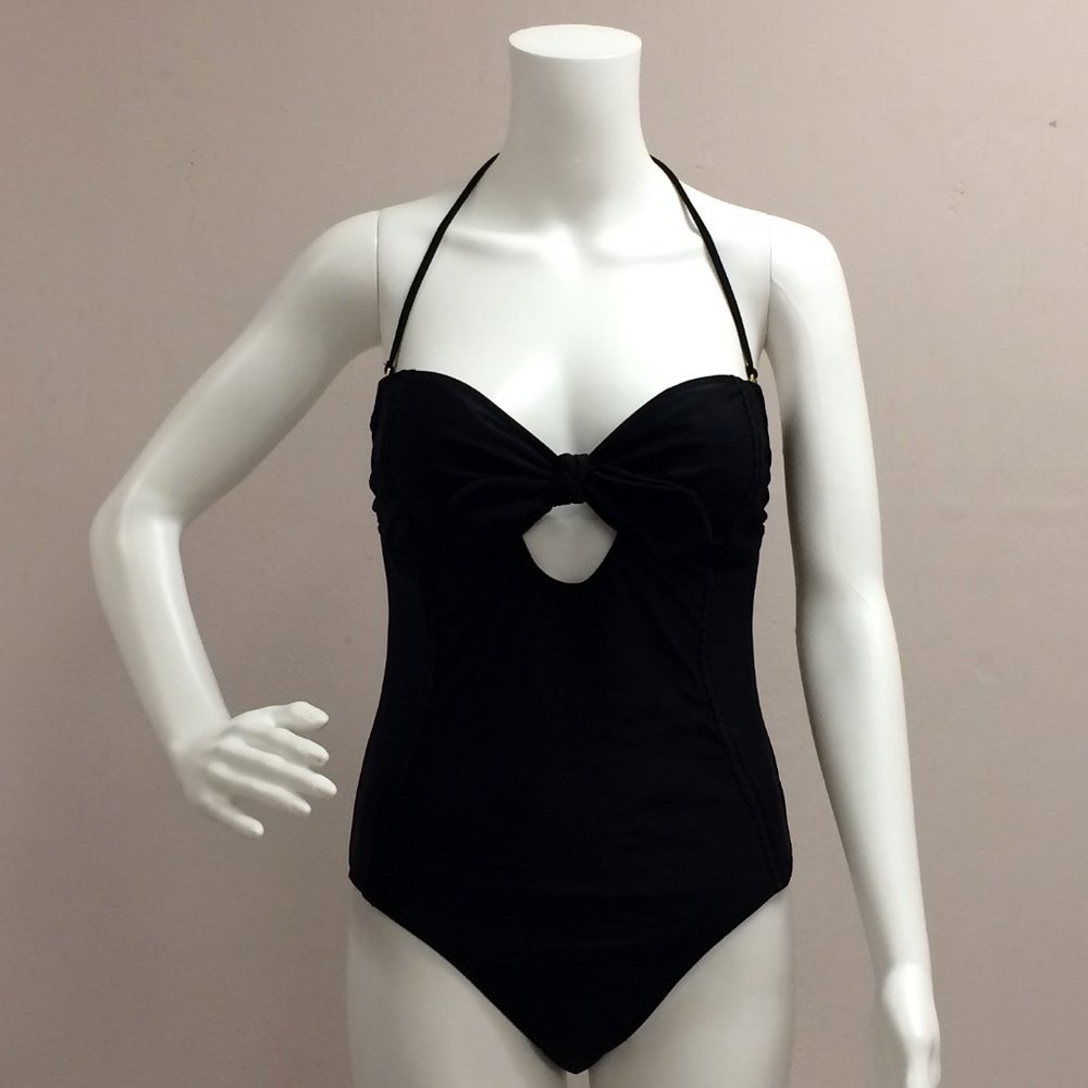 Jessica Simpson Black One Piece Bathing Suit
